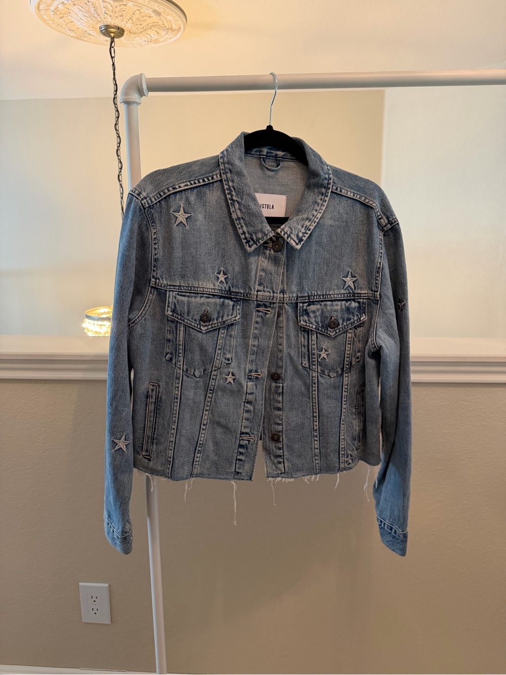 Pistola Naya Crop Star Boyfriend Denim Jacket